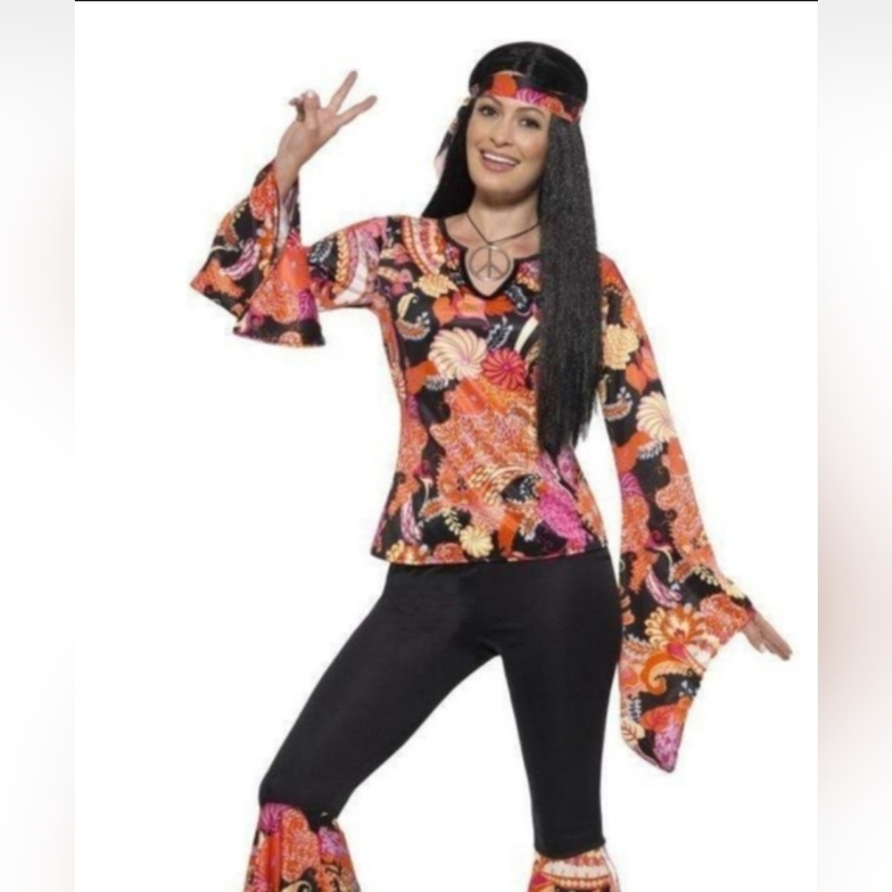 Smiffy's 60's Hippie " Wiilow the Hippie" Costume Set